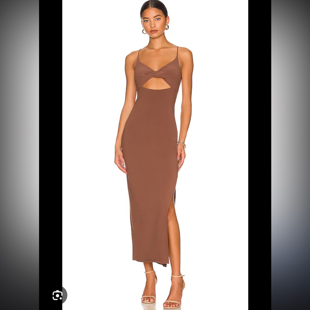 Bec & Bridge Ivy Midi Dress - Dark Chocolate